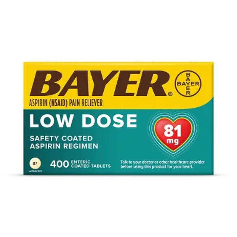 Bayer Low Dose Aspirin Regimen, 81 Mg. (400 Ct.)