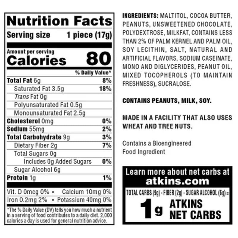 Atkins Endulge Peanut Butter Cups Pack, Keto Friendly (44 Ct.)