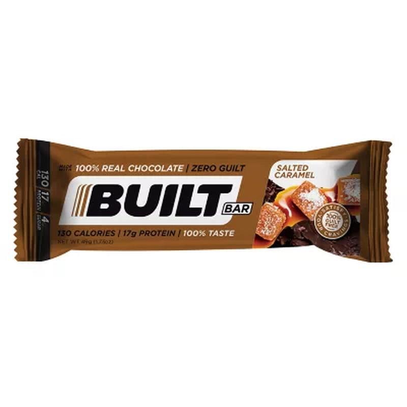 Built Protein Bar Mixed Box, Salted Caramel, Cookies &#039;N Cream, + 1 Free Coconut Puff (13 Pk.)