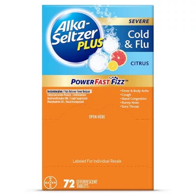 Alka-Seltzer plus Severe Cold and Flu, Citrus (72 Ct.)