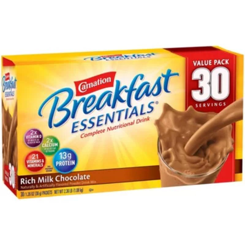 Carnation Breakfast Essentials Nutritional Drink Mix, Chocolate (30 Ct.)