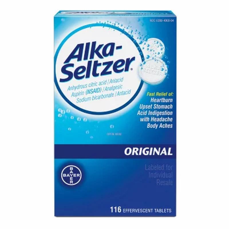 Alka-Seltzer Original Effervescent Pain Relief Tablets (116 Ct.)