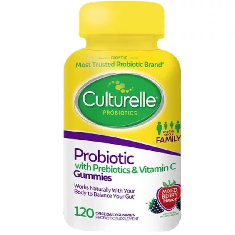 Culturelle Probiotic with Prebiotics &amp; Vitamin C Gummies (120 Ct.)