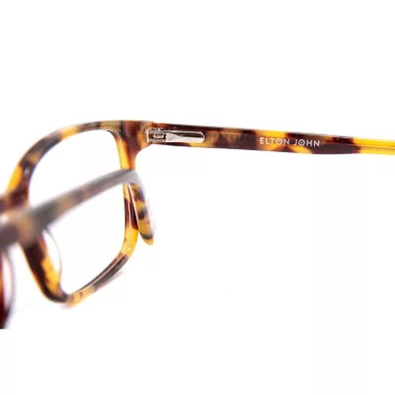 Elton John Eyewear, Graduate, Rectangle Eyeglasses, Formative Years Collection