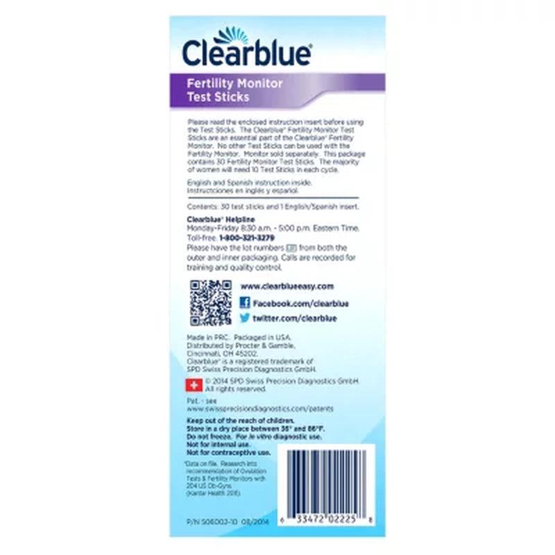 Clearblue Fertility Monitor Test Sticks, 30 Fertility Tests, Monitor Not Included