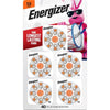 Energizer Hearing Aid Batteries Size 13, Orange Tab, 40 Pack