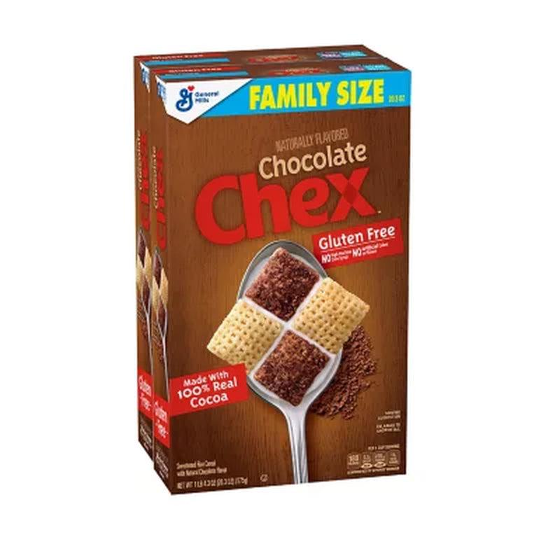 Chex Gluten-Free Breakfast Cereal, Chocolate (2 Pk.)