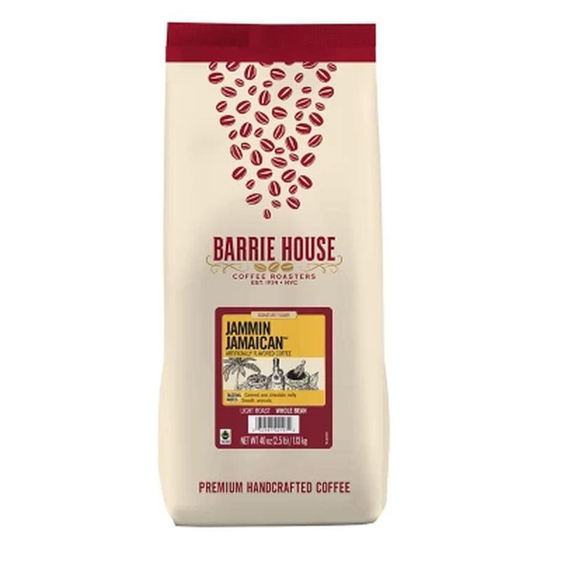 Barrie House Fair Trade Light Roast Whole Bean Coffee, Jammin Jamaican (40 Oz.)