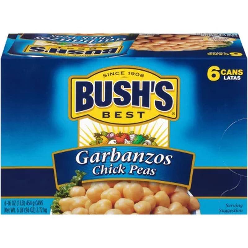 Bush&#039;S Best Fancy Garbanzo Beans (16 Oz., 6 Pk.)