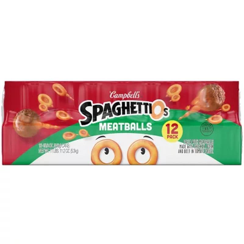 Campbell&#039;S Spaghettios Canned Pasta with Meatballs (15.6 Oz., 12 Pk.)