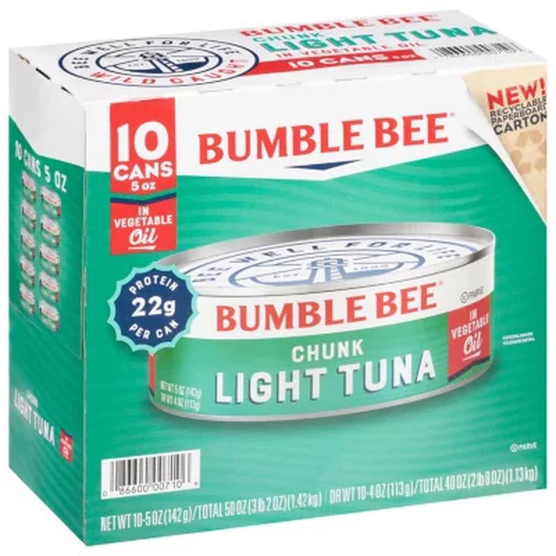 Bumble Bee Chunk Light Tuna in Oil (5 Oz., 10 Ct.)