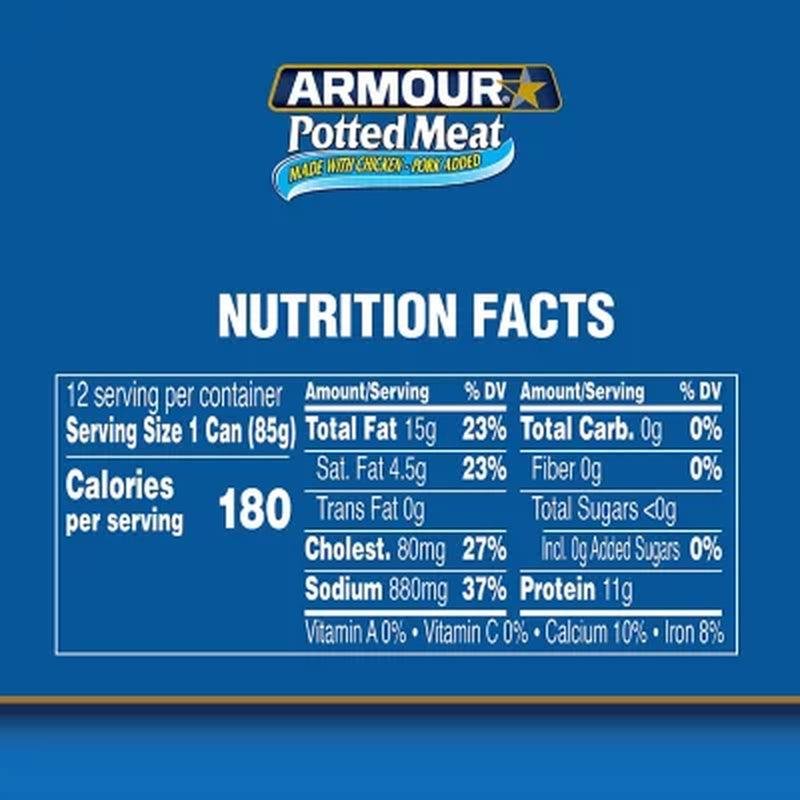 Armour Potted Meat Made with Chicken and Pork (3 Oz., 12 Ct.)