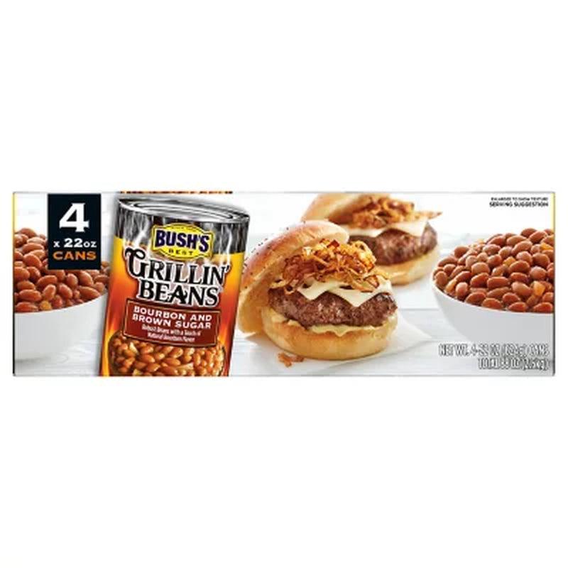 Bush&#039;S Bourbon and Brown Sugar Grillin&#039; Beans (22 Oz., 4 Pk.)