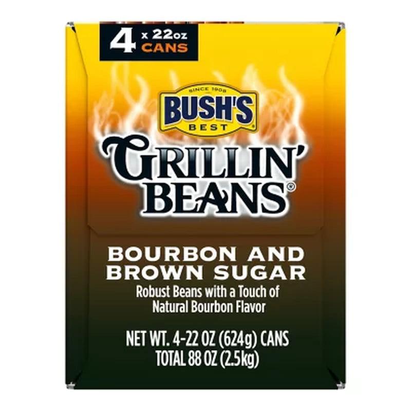 Bush&#039;S Bourbon and Brown Sugar Grillin&#039; Beans (22 Oz., 4 Pk.)