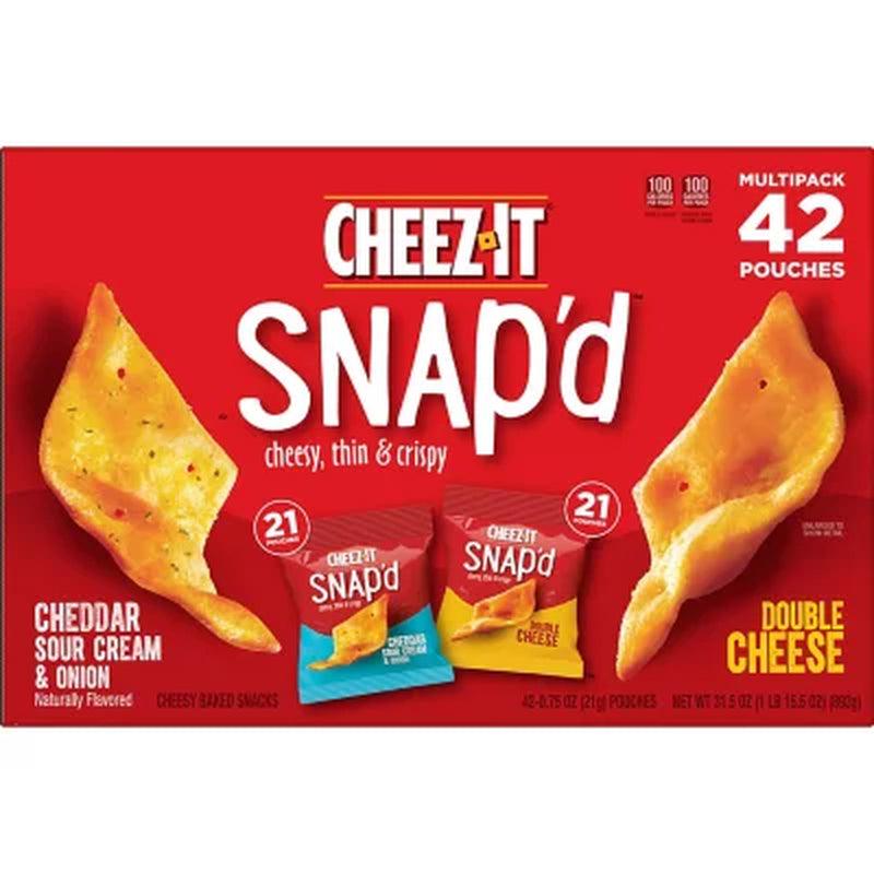 Cheez-It Snap&#039;D, Variety Pack (0.75 Oz., 42 Pk.)