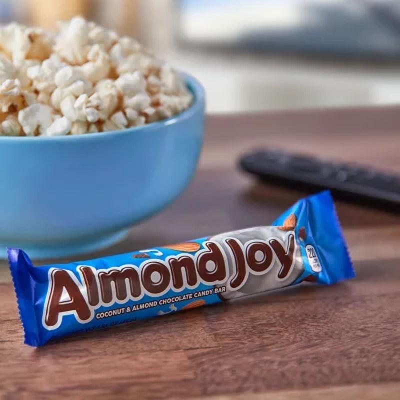 ALMOND JOY Coconut and Almond Chocolate Full Size, Bulk, Gluten Free, Individually Wrapped Candy Bars (1.61 Oz., 36 Ct.)