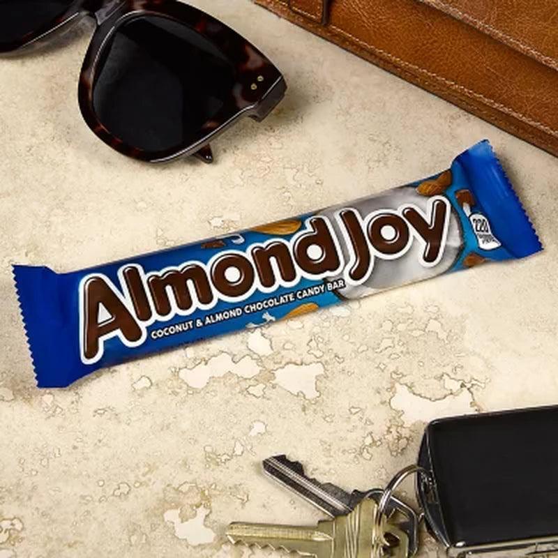 ALMOND JOY Coconut and Almond Chocolate Full Size, Bulk, Gluten Free, Individually Wrapped Candy Bars (1.61 Oz., 36 Ct.)