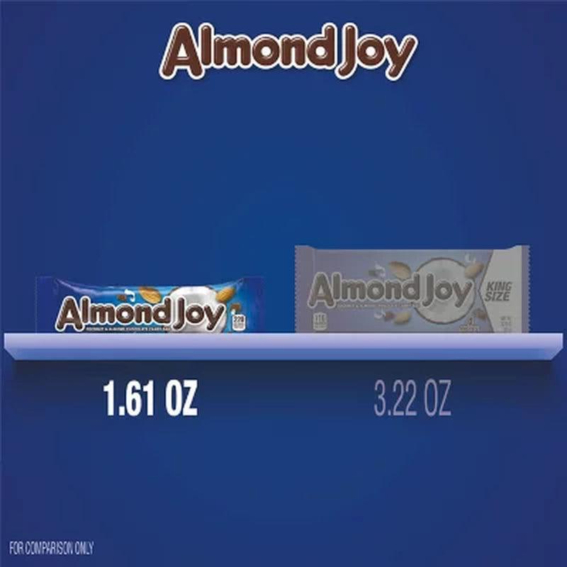 ALMOND JOY Coconut and Almond Chocolate Full Size, Bulk, Gluten Free, Individually Wrapped Candy Bars (1.61 Oz., 36 Ct.)