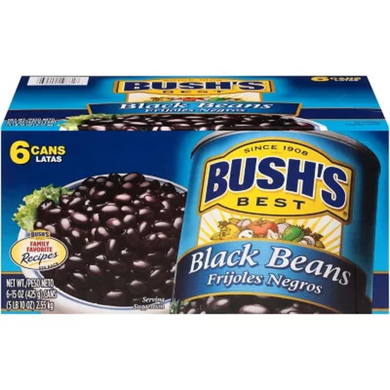 Bush&#039;S Black Beans (15 Oz., 6 Pk.)