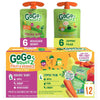 (12 Pack) Gogo Squeez Fruit &amp; Veggiez Apple Pear and Berry Pouch, 3.2 Oz, 12 Pack