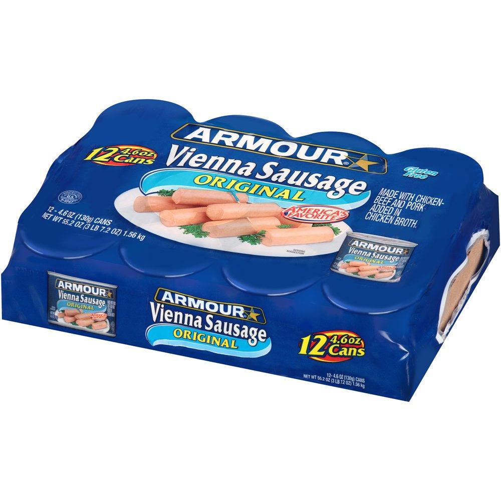 Armour Vienna Sausage, Original, 4.6 Oz, 12 Count Can