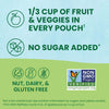 (12 Pack) Gogo Squeez Fruit &amp; Veggiez Apple Pear and Berry Pouch, 3.2 Oz, 12 Pack