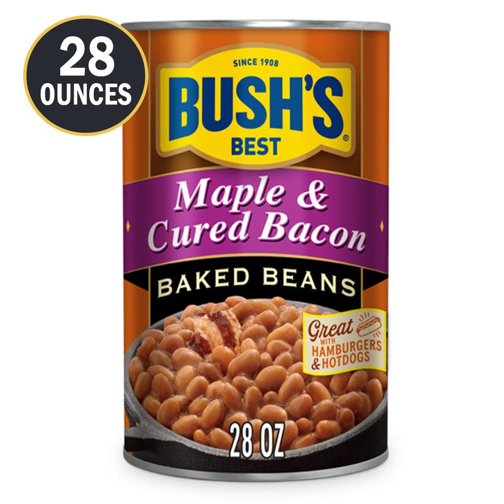 Bush&#039;S Maple and Cured Bacon Baked Beans, 28 Oz Can