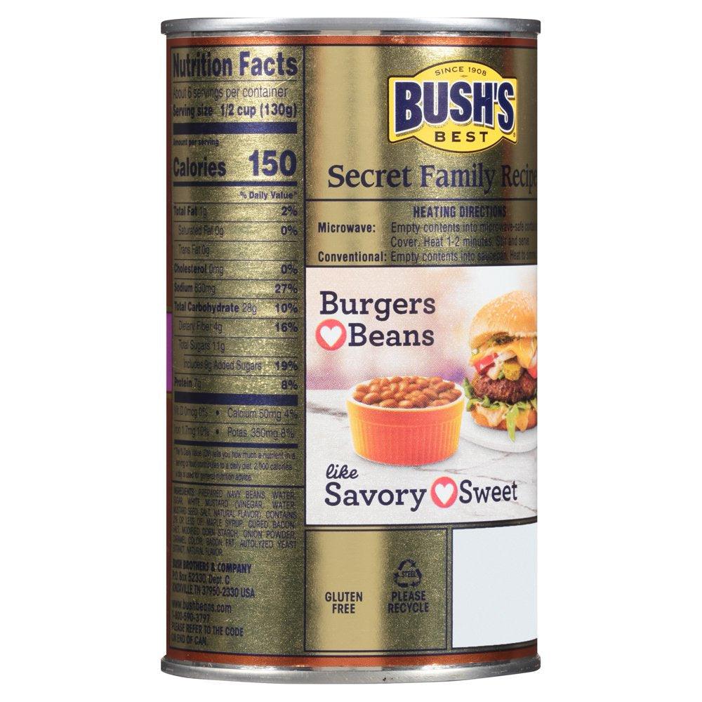 Bush&#039;S Maple and Cured Bacon Baked Beans, 28 Oz Can