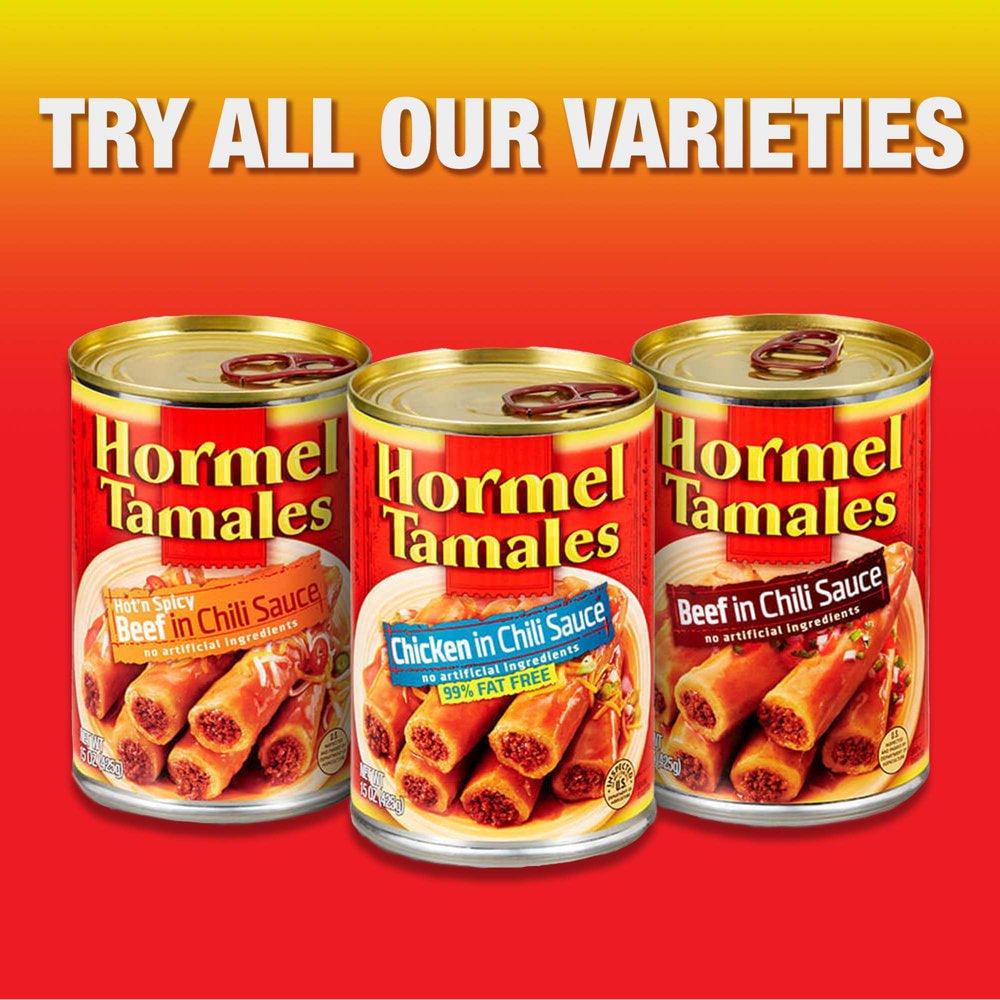 Beef Tamales, Canned Tamales, 15 Oz