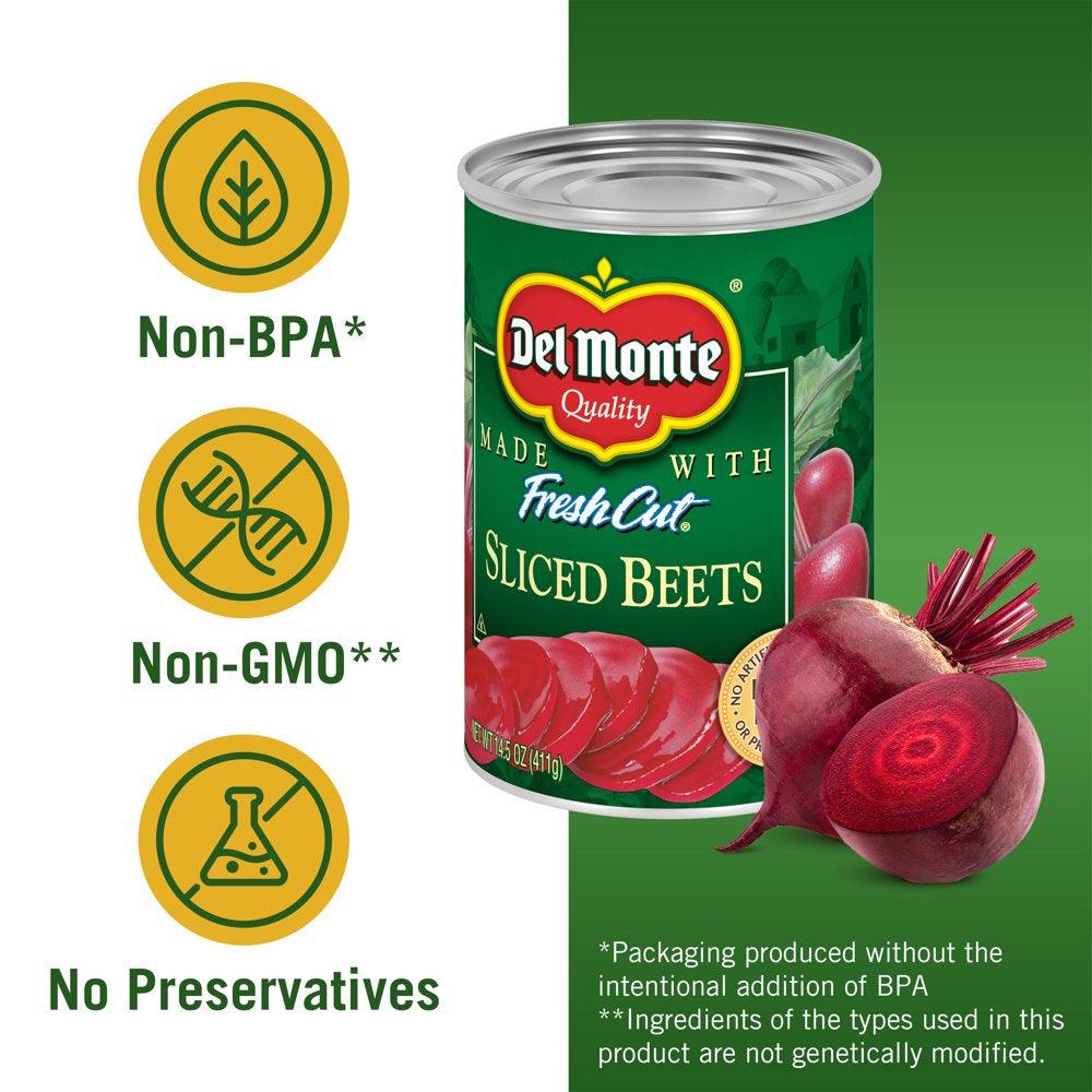 Del Monte Canned Beets Sliced Canned Vegetables, 14.5 Oz Can