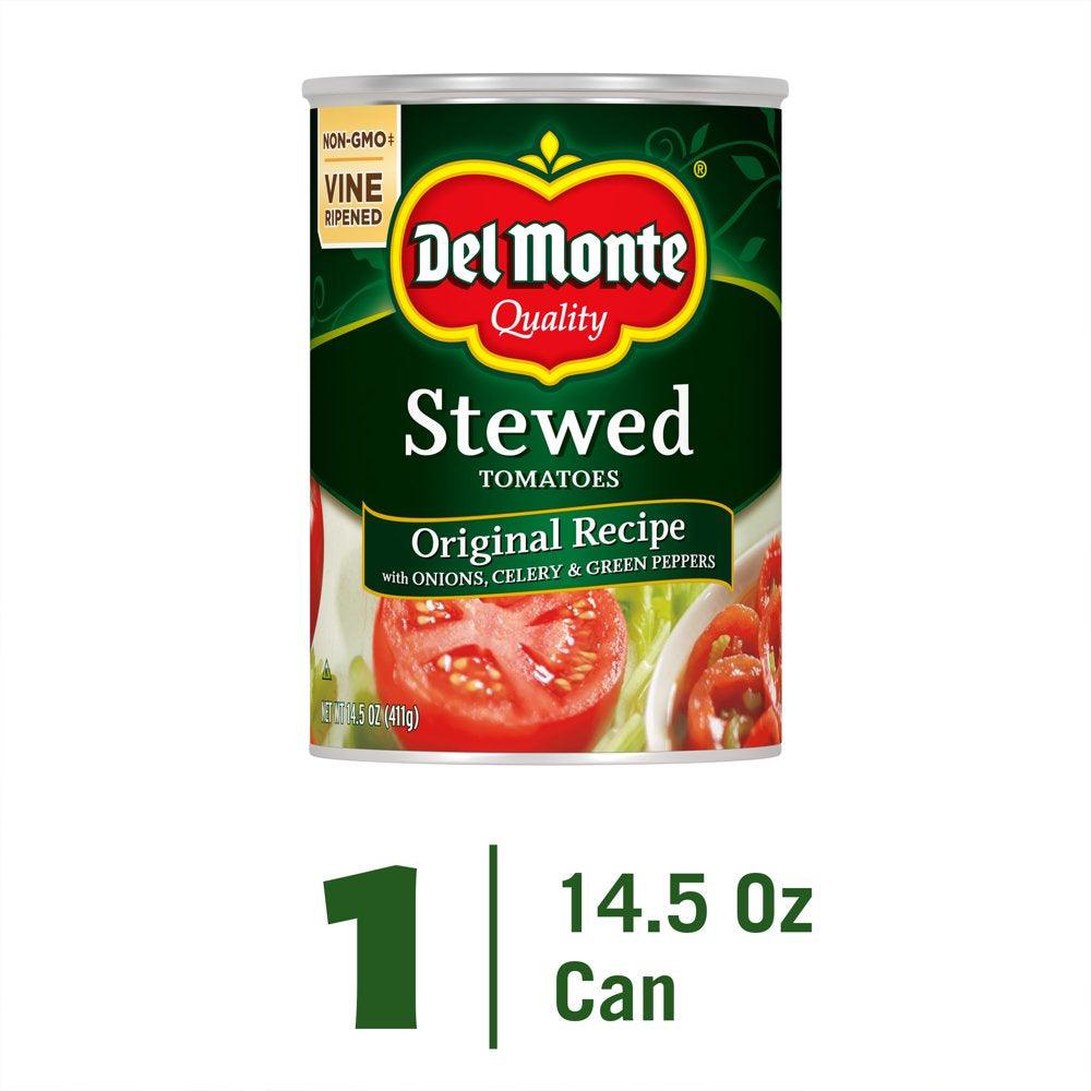 Del Monte Stewed Tomatoes Onions Celery Peppers, 14.5 Oz Can