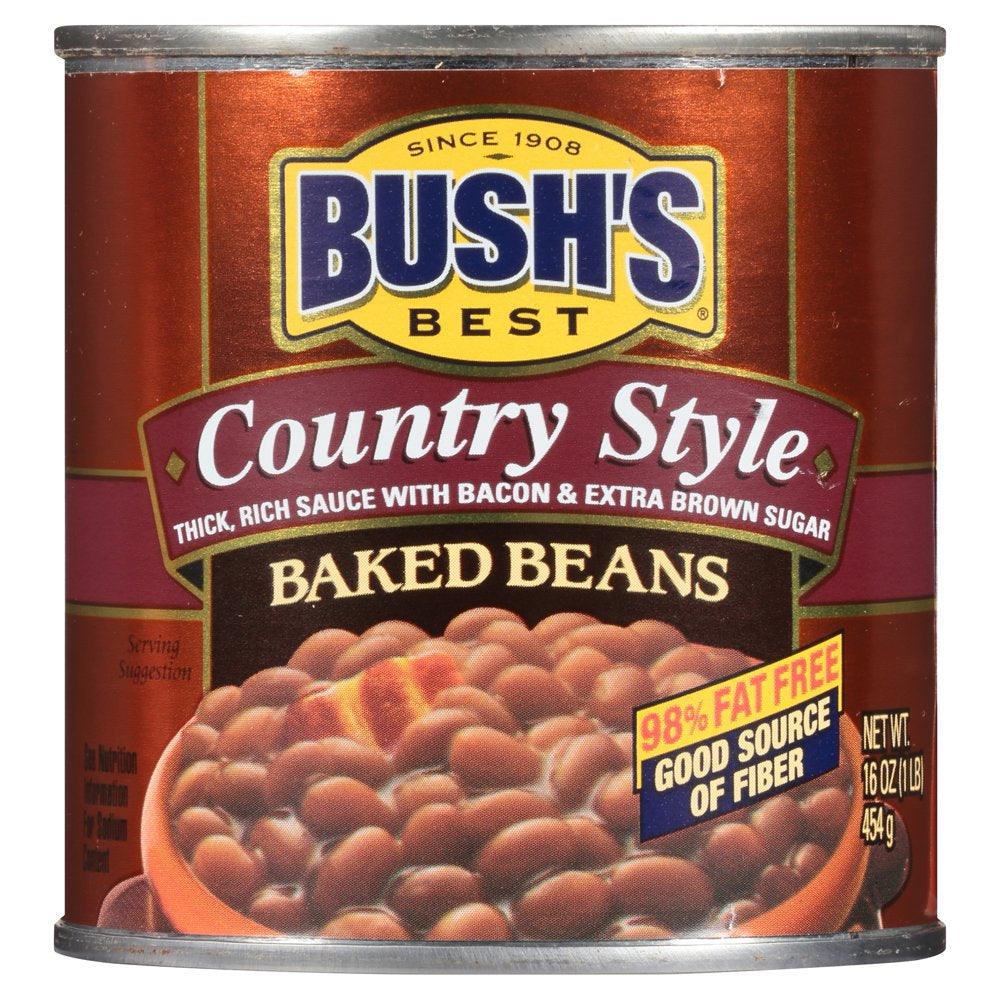 Bush&#039;S Country Style Baked Beans, Canned Beans, 16 Oz