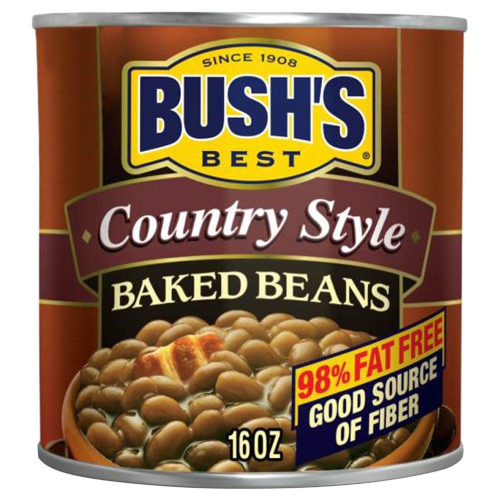 Bush&#039;S Country Style Baked Beans, Canned Beans, 16 Oz