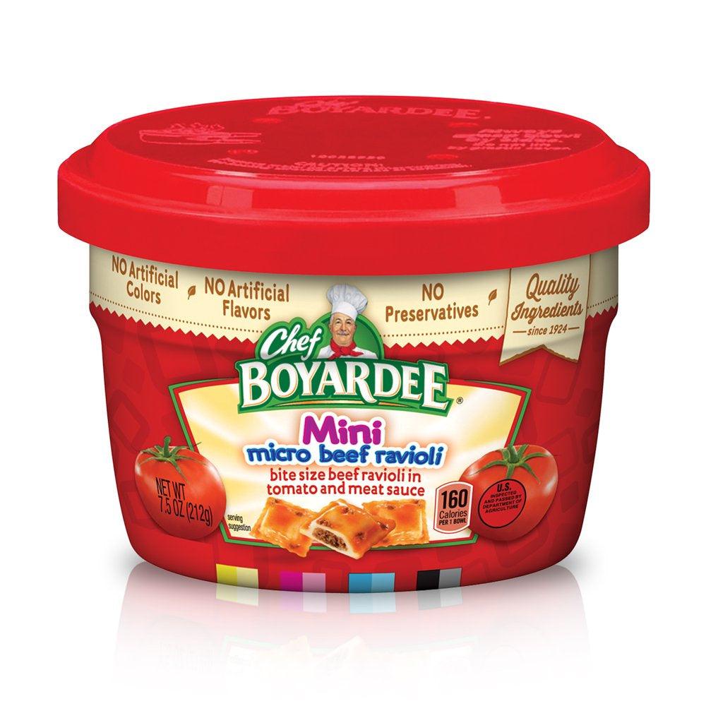 Chef Boyardee Mini Micro Beef Ravioli, 7.5 Oz