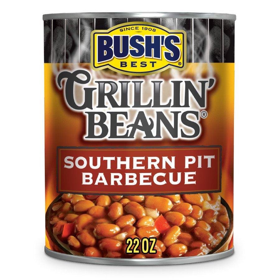 Bush&#039;S Grillin&#039; Beans Southern Pit Barbecue, Canned Beans, 22 Oz