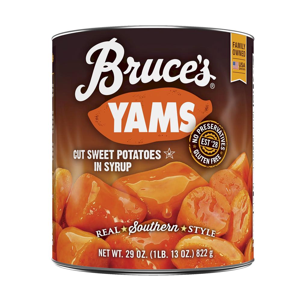 Bruce&#039;S Yams Cut Sweet Potatoes in Syrup, Canned Vegetables, 29 Oz