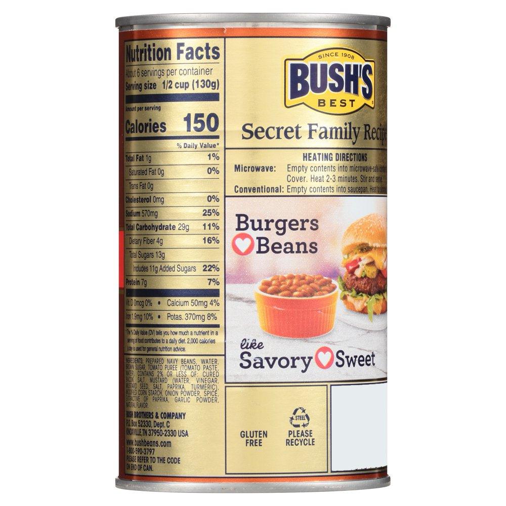 Bush&#039;S Homestyle Baked Beans, Canned Beans, 28 Oz Can