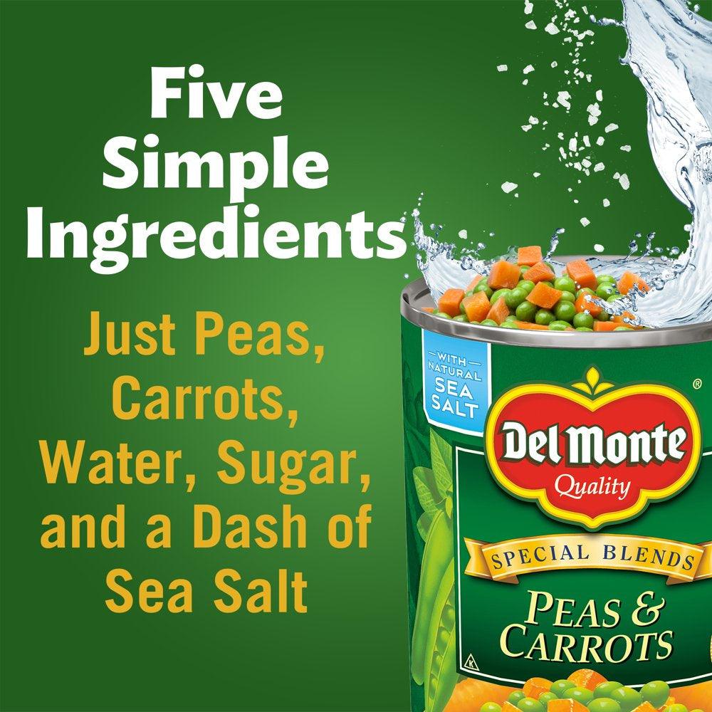 Del Monte Peas &amp; Carrots, Canned Vegetables, 8.5 Oz Can