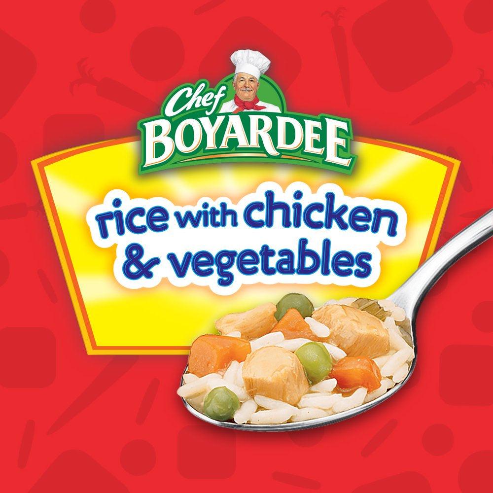 Chef Boyardee Rice with Chicken and Vegetables, Microwavable Bowl, 7.25 Oz