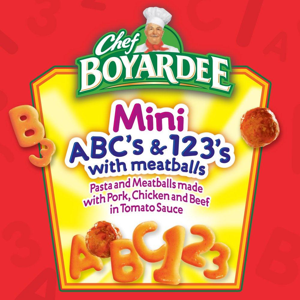 Chef Boyardee Mini Abc&#039;S and 123&#039;S with Meatballs, 15 Oz