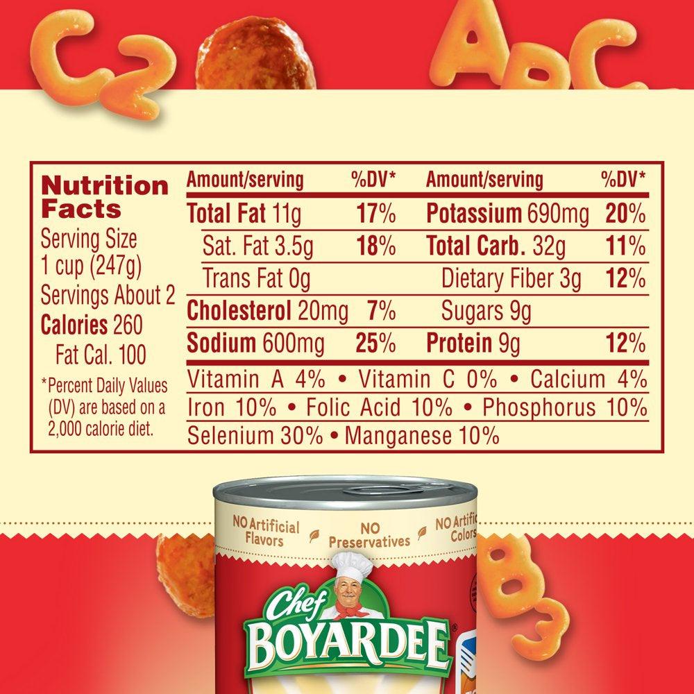 Chef Boyardee Mini Abc&#039;S and 123&#039;S with Meatballs, 15 Oz