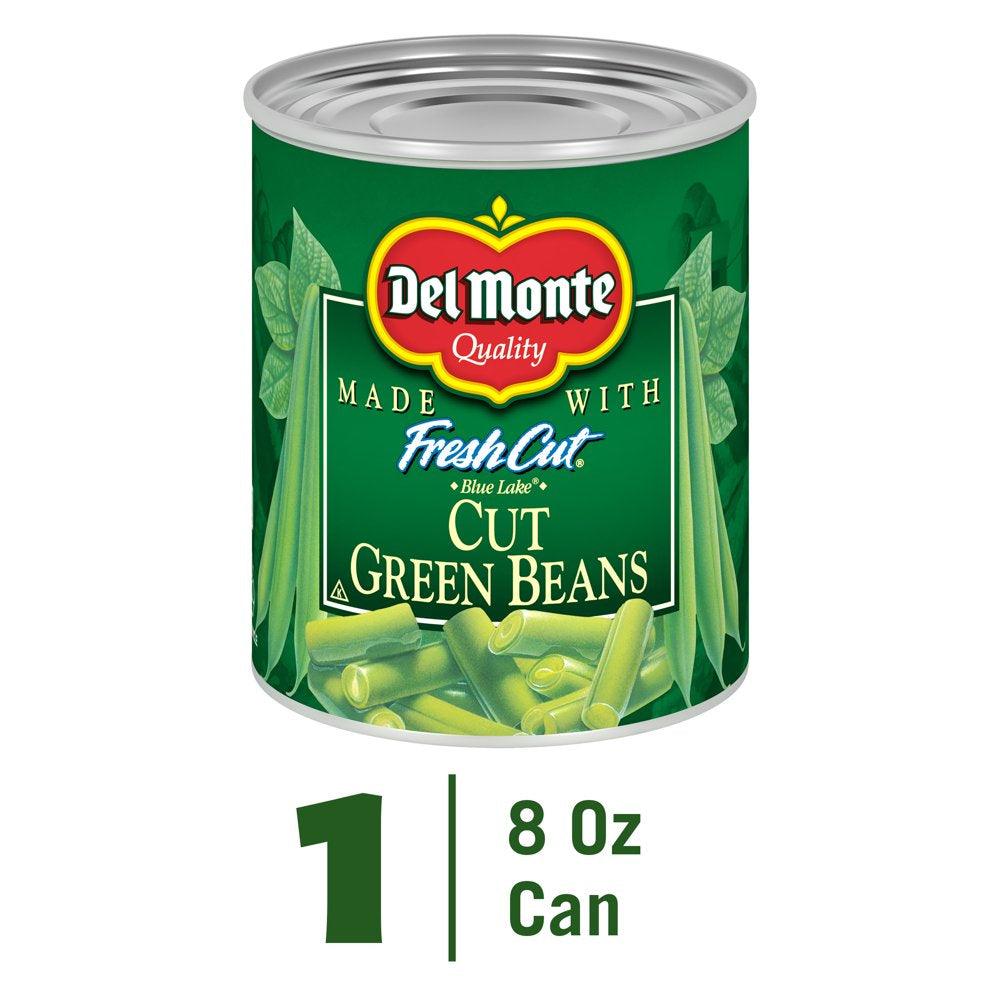 Del Monte Cut Green Beans, Canned Vegetables, 8 Oz Can