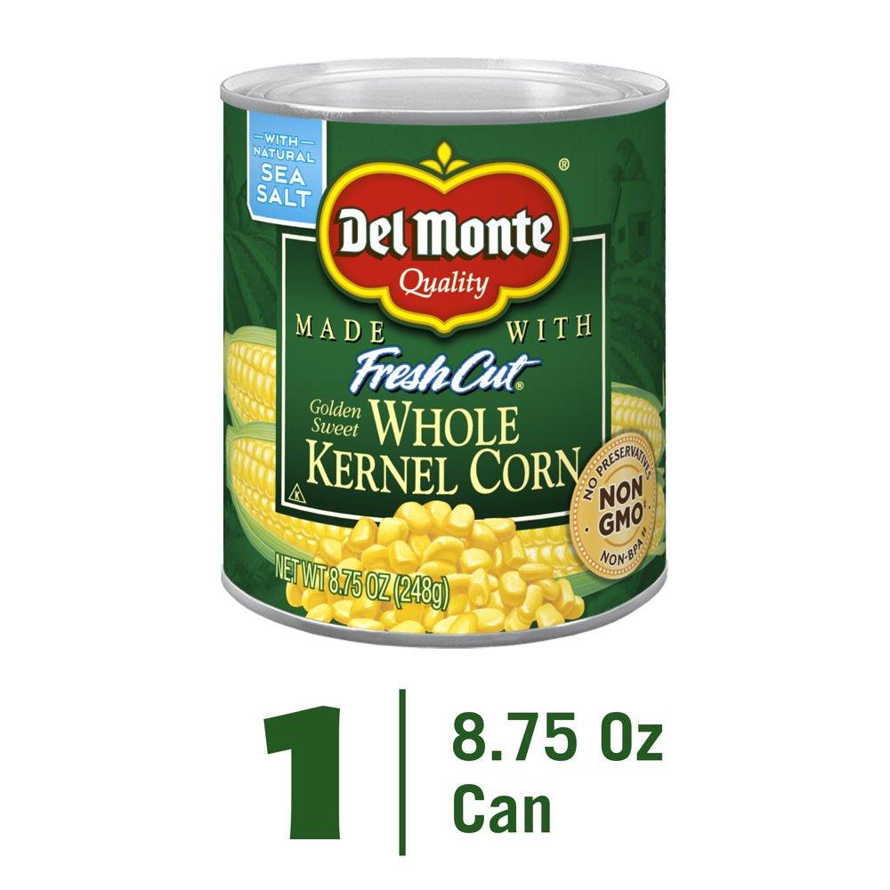 Del Monte Golden Sweet Whole Kernel Corn, 8.75 Oz Can