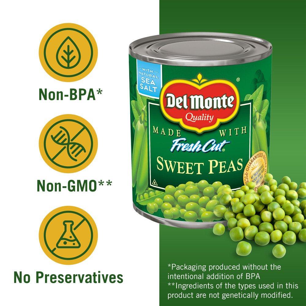 Del Monte Canned Sweet Peas, Canned Vegetables, 8.5 Oz Can