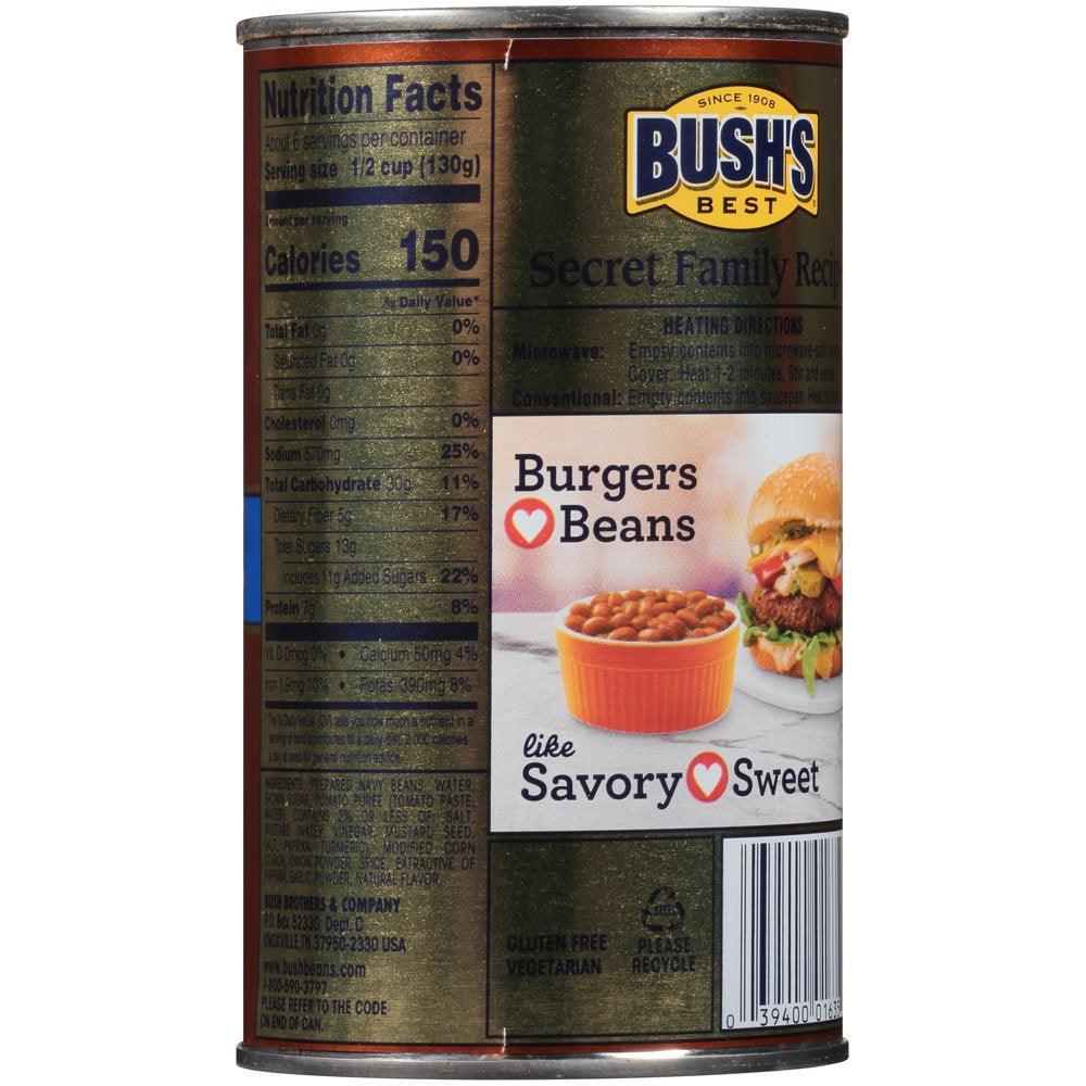 Bush&#039;S Vegetarian Baked Beans, Canned Beans, 28 Oz