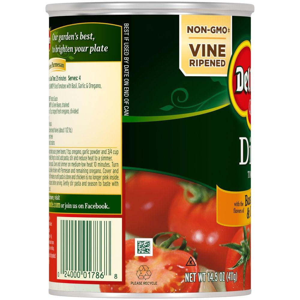 Del Monte Diced Tomatoes with Basil, Garlic &amp; Oregano, 14.5 Oz Can