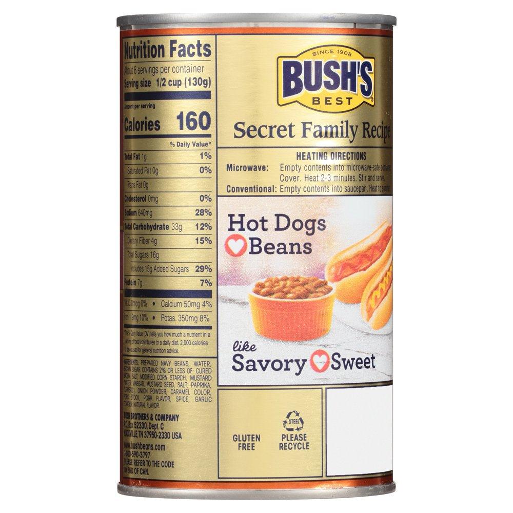 Bush&#039;S Country Style Baked Beans, Canned Beans, 28 Oz