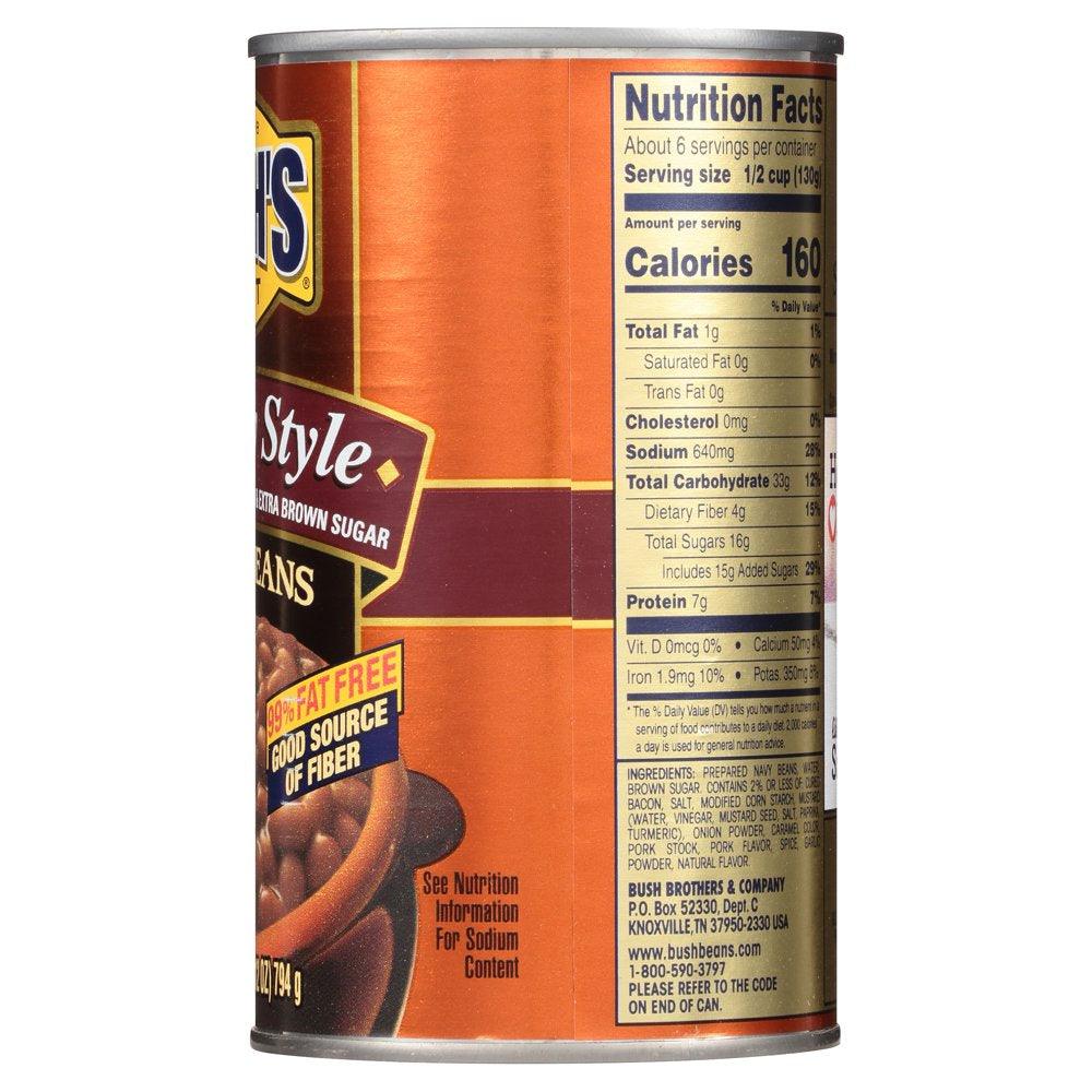 Bush&#039;S Country Style Baked Beans, Canned Beans, 28 Oz