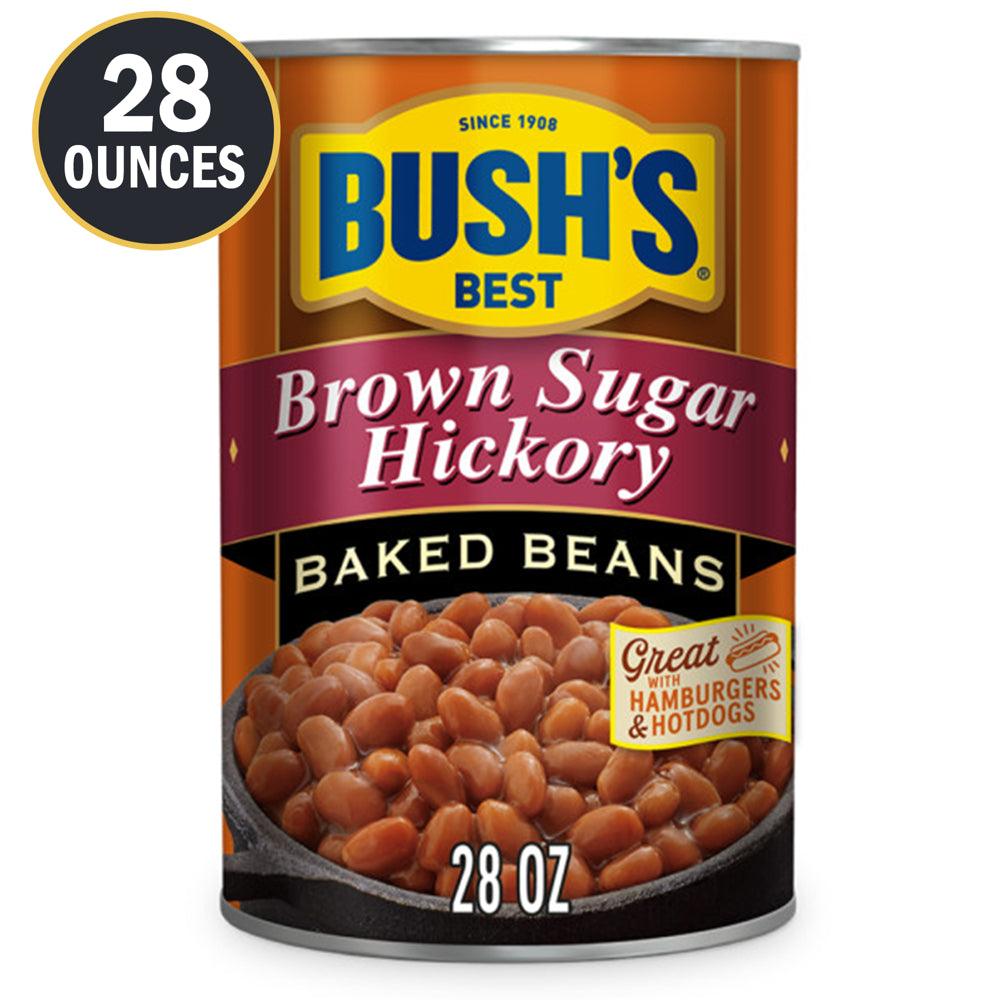 Bush&#039;S Brown Sugar Hickory Baked Beans, Canned Beans, 28 Oz