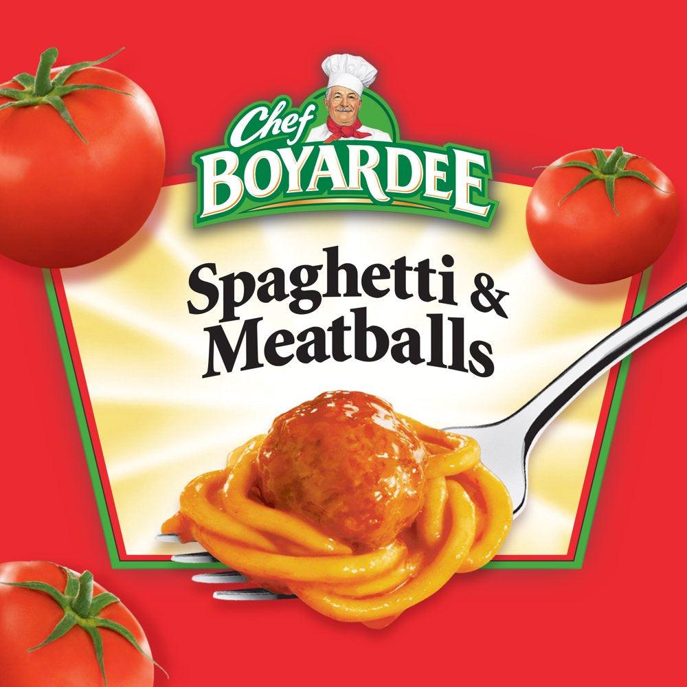 Chef Boyardee Spaghetti and Meatballs, Microwave Pasta, 7.5 Oz